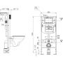 Kludi Unifix 79101 stelaż podtynkowy do miski wc wiszącej zdj.2