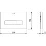Kludi Unifix 30PP0139 przycisk spłukujący do wc czarny zdj.2