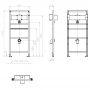 Kronenbach Plantec 2.0 KB1121111904 stelaż podtynkowy do pisuaru zdj.2