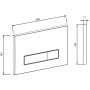 Kronenbach Plantec 2.0 KB828031904 przycisk spłukujący do wc chrom mat zdj.2