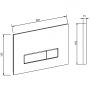 Kronenbach Plantec 2.0 KB829011904 przycisk spłukujący do wc chrom błyszczący-biały zdj.2
