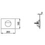 Laufen Ineo H9001127160001 przycisk spłukujący do wc czarny zdj.2