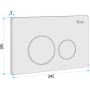Rea REAE9563 przycisk spłukujący do wc złoty zdj.2