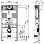 Tece Profil 9300382 stelaż podtynkowy do miski wiszącej zdj.2