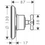 Axor Montreux 16830000 element zewnętrzny zaworu podtynkowego zdj.2