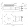 Radaway R400PB syfon do brodzika zdj.2