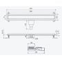 Excellent Stilio INEX1515900PCB odpływ liniowy 90 cm zdj.2