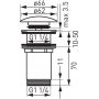 Ferro Rotondo S285BBLB korek do umywalki zdj.2