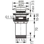 FDesign Kleome FD730577 korek do umywalki zdj.2