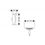 Hansgrohe Flexaplus 58185340 osłona i korek syfonu zdj.2