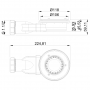 Invena Alvero SUAK702 syfon do brodzika zdj.2