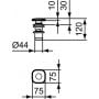 Ideal Standard Strada II T3630AA korek do umywalki chrom zdj.2