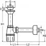 Viega 103927/703110 syfon do umywalki butelkowy biały zdj.2