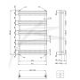 AG Evo Line Prime AGPR920500Q2 grzejnik łazienkowy drabinkowy 92x50 cm zdj.2