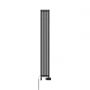 Oltens Stang 55026300 grzejnik łazienkowy dekoracyjny 180x23 cm czarny zdj.3