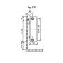 Purmo Compact F063304008010300 grzejnik pokojowy 40x80 cm podłączenie boczne zdj.2