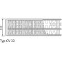 Purmo Ventil Compact F073304026011300 grzejnik pokojowy 40x260 cm podłączenie dolne zdj.2
