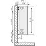 Purmo Plan Compact F093305018010300 grzejnik pokojowy 50x180 cm podłączenie boczne biały zdj.2