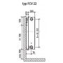 Purmo Plan Ventil Compact F0A2206006011300 grzejnik pokojowy 60x60 cm podłączenie dolne zdj.2