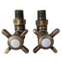 Imers Retro 1711 zestaw przyłączeniowy mosiądz zdj.1