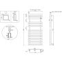 Sapho Truva NR312 grzejnik łazienkowy dekoracyjny 120x50 cm stal zdj.2