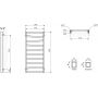 Sapho Zig ZG513A grzejnik łazienkowy dekoracyjny 133.4x50 cm zdj.2