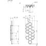 Terma Hex WGH2X122048K916ZX grzejnik łazienkowy 48.6x122 cm zdj.2