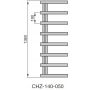 Zehnder Chime CHZ140050N209 grzejnik łazienkowy drabinkowy 138x50 cm zdj.2
