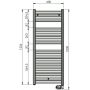 Zehnder Aura PBEZ12060MQ grzejnik elektryczny z grzałką 130x60 cm biały zdj.2