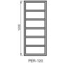 Zehnder Pera PER120050N209 grzejnik łazienkowy drabinkowy 120x50 cm zdj.2