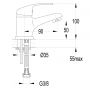 Aqualine 35 52102 bateria umywalkowa zdj.2