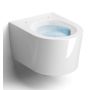 Clou InBe IB040214102 miska wc z deską wolnoopadającą wisząca bez kołnierza ze spłukiwaniem wirowym biały połysk zdj.3