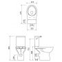 Cersanit Etiuda K110221 kompakt wc dla niepełnosprawnych biały zdj.2