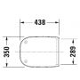 Duravit D-Code 0067390000 deska sedesowa wolnoopadająca biała zdj.2