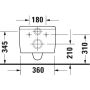 Duravit Qatego 2556092000 miska wc wisząca bez kołnierza biały połysk zdj.4