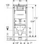 Geberit Duofix Basic 118340213 zestaw stelaż z miską, deską i przyciskiem zdj.2