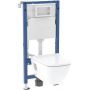 Geberit Duofix Basic 118343003 zestaw miska z deską i stelaż zdj.1