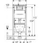 Geberit Duofix Basic 118343003 zestaw miska z deską i stelaż zdj.2