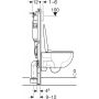 Geberit Duofix Basic 118345003 zestaw miska z deską i stelaż zdj.3