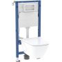 Geberit Duofix Basic 118346003 zestaw miska z deską i stelaż zdj.1