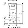Geberit Duofix Basic 118346003 zestaw miska z deską i stelaż zdj.2