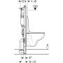 Geberit Duofix Basic 118347003 zestaw wc stelaż z miską i deską zdj.3