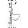 Geberit Duofix Basic 118348003 zestaw wc stelaż z miską i deską zdj.3