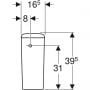 Geberit Selnova Square 500490011 spłuczka zdj.3