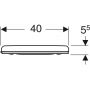 Geberit Selnova Comfort Square 500793011 deska sedesowa biała zdj.3
