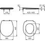 Ideal Standard Eurovit E131601 deska sedesowa biała zdj.2