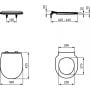 Ideal Standard Tirso E3354HY deska sedesowa wolnoopadająca biała zdj.2