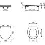 Ideal Standard Tirso E3355HY deska sedesowa wolnoopadająca biała zdj.2