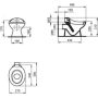Ideal Standard Contour 21 K761801 miska wc stojąca biały połysk zdj.2