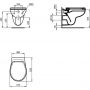 Ideal Standard Eurovit K881001 miska wc wisząca zdj.2